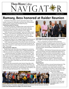 Ramsey, Bess Honored at Raider Reunion