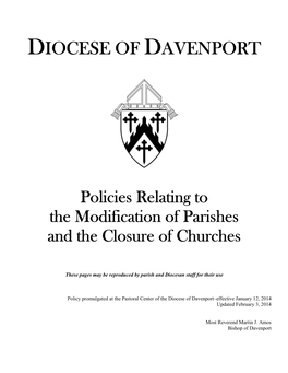 Policies Relating to the Modification of Parishes and the Closure of Churches
