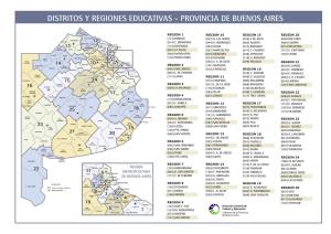 Distritos Y Regiones Educativas - Provincia De Buenos Aires