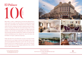 Fact Sheet Hotel El Palace EN