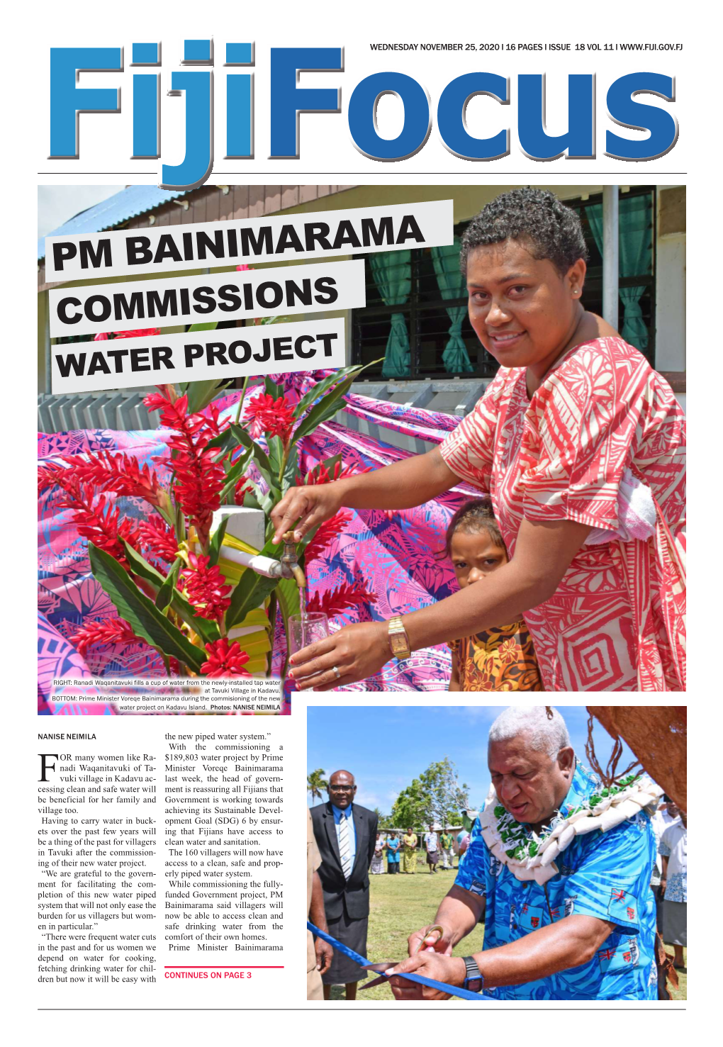 Pm Bainimarama Commissions
