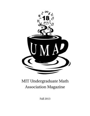 MIT Undergraduate Math Association Magazine