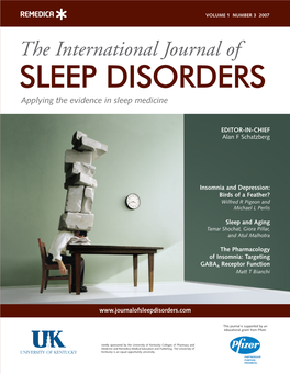 SLEEP DISORDERS Applying the Evidence in Sleep Medicine