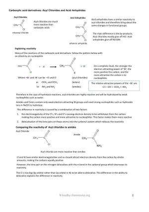 N Goalby Chemrevise.Org 1 Reaction with Water