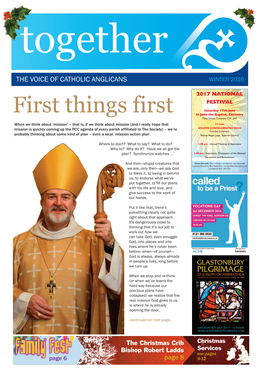 The Voice of Catholic Anglicans Winter 2016
