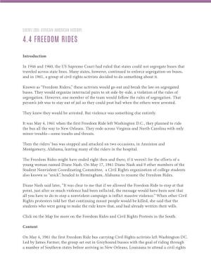 4.4 Freedom Rides
