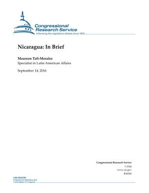 Nicaragua: in Brief