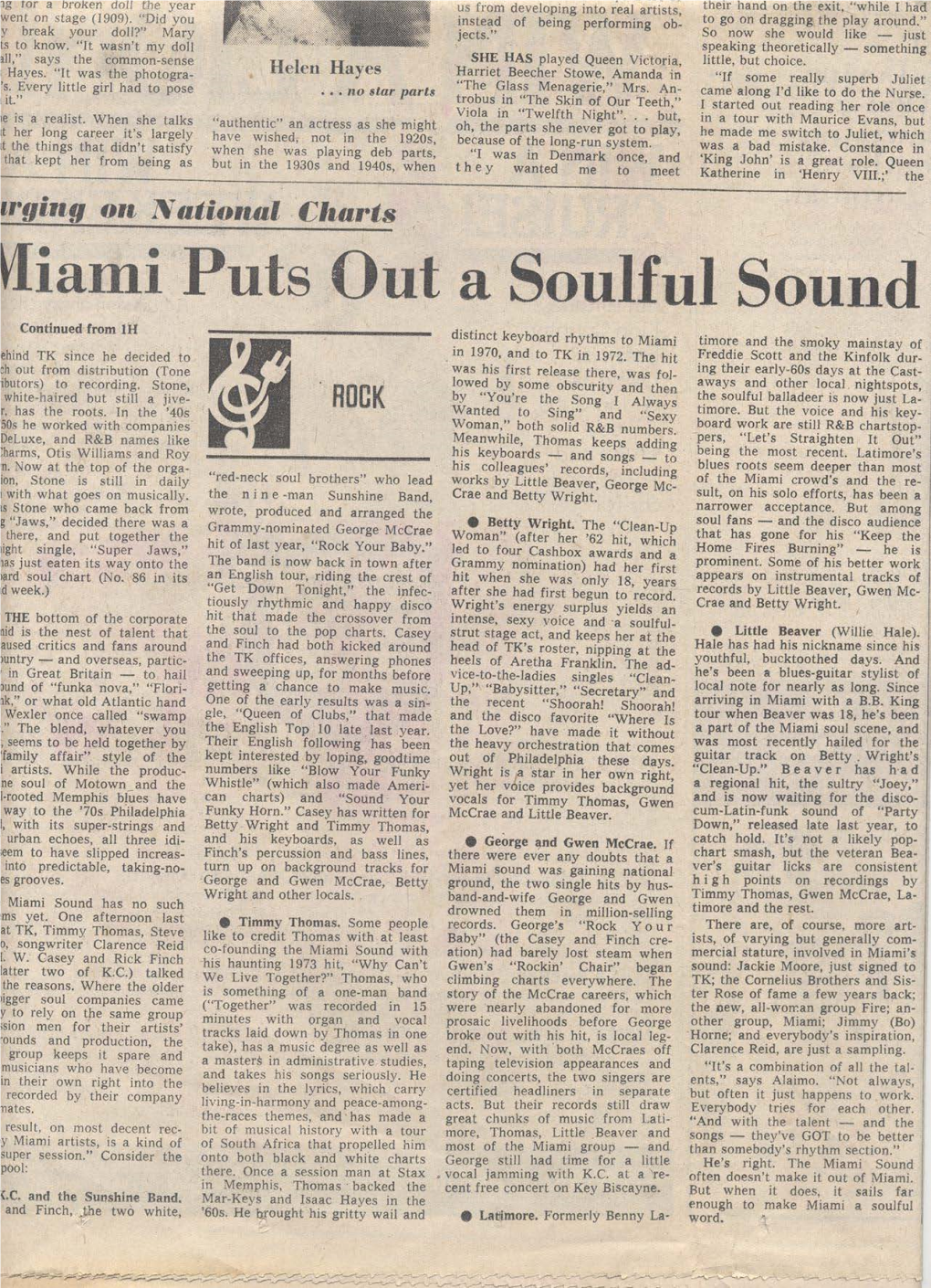 The Miami Sound with I