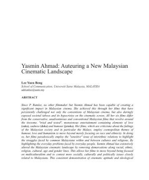 Yasmin Ahmad: Auteuring a New Malaysian Cinematic Landscape