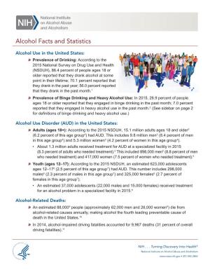Alcohol Facts and Statistics
