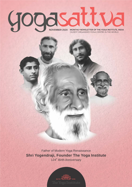 Shri Yogendraji, Founder the Yoga Institute