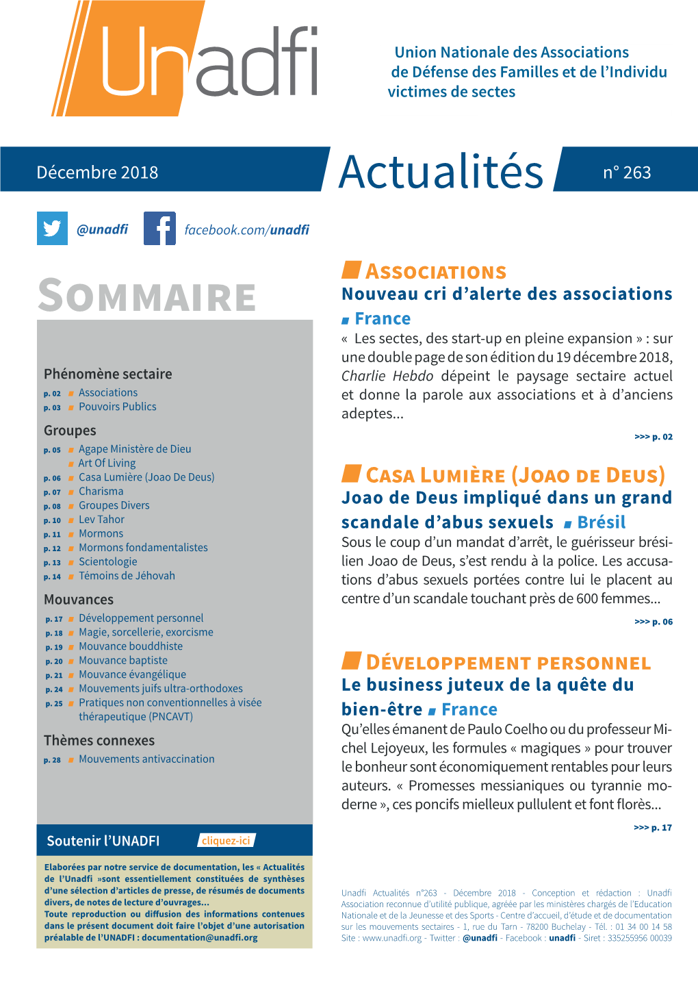 Actualités UNADFI Decembre 2018V2.Indd