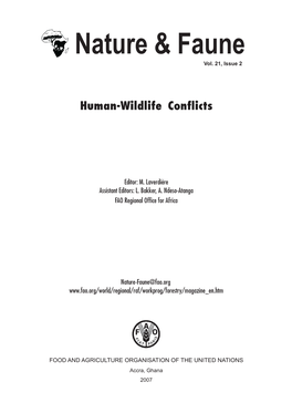 Human-Wildlife Conflicts