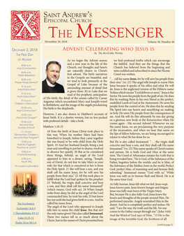 The Messenger November 30, 2018 Volume 38, Number 46