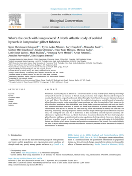 A North Atlantic Study of Seabird Bycatch In