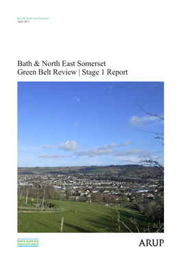 Green Belt Review | Stage 1 Report