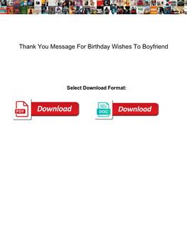 Thank You Message for Birthday Wishes to Boyfriend