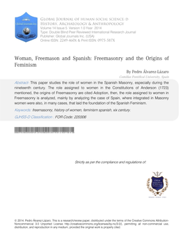 Freemasonry and the Origins of Feminism