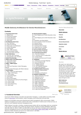 Mobile Gateway - Push Email - Synchr…