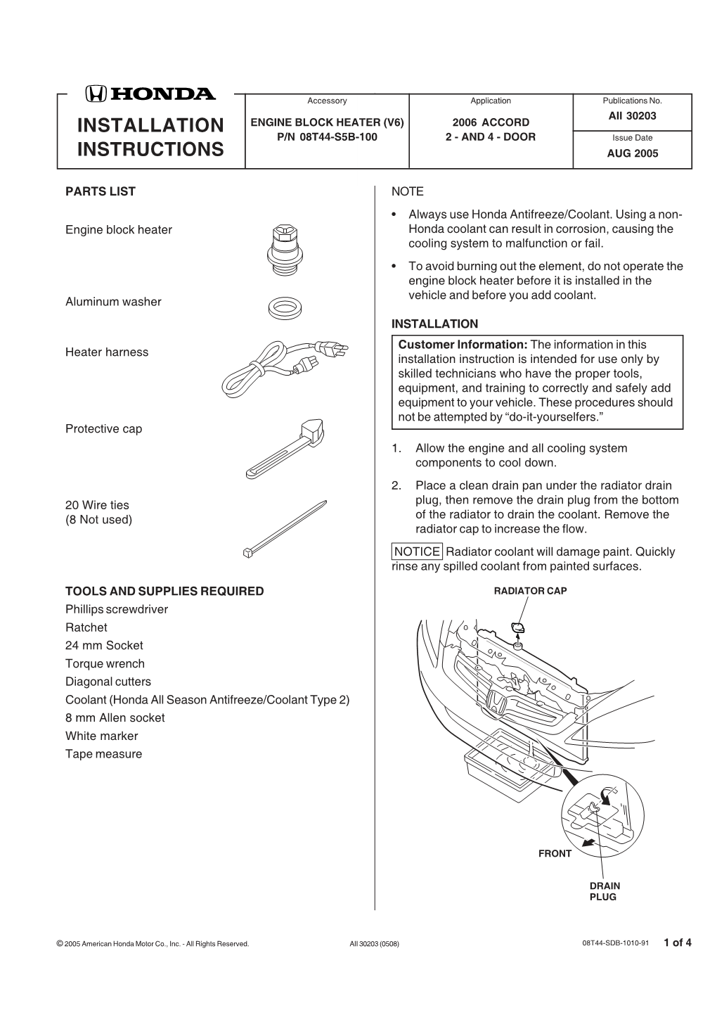 AII30203 Engine Block Heater V6.Pmd