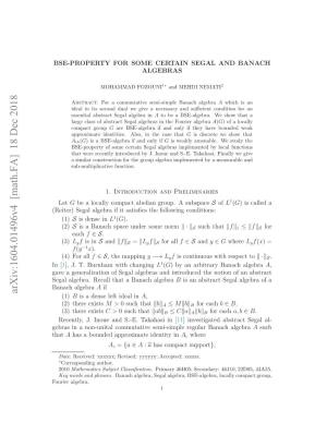 BSE-Property for Some Certain Segal and Banach Algebras