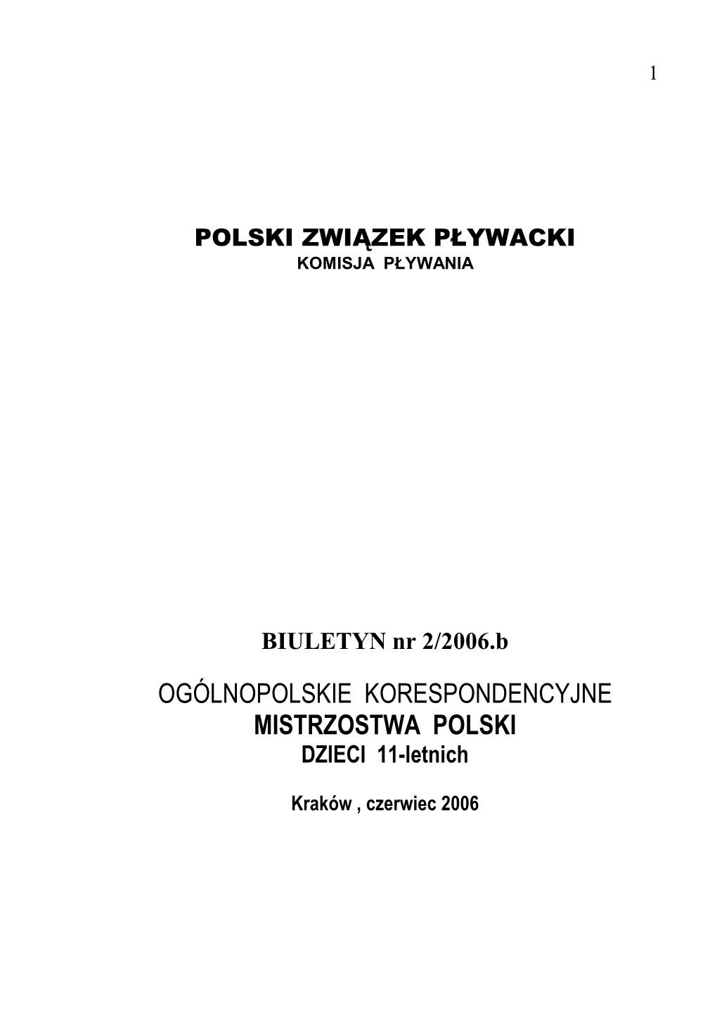 Polski Związek Pływacki Komisja Pływania