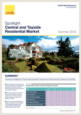 Spotlight Central and Tayside Residential Market Summer 2016