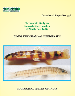 Taxonomic Study on Nemacheiline Loaches of North East India