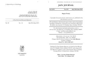 Jain Journal 2014-2015.Pmd