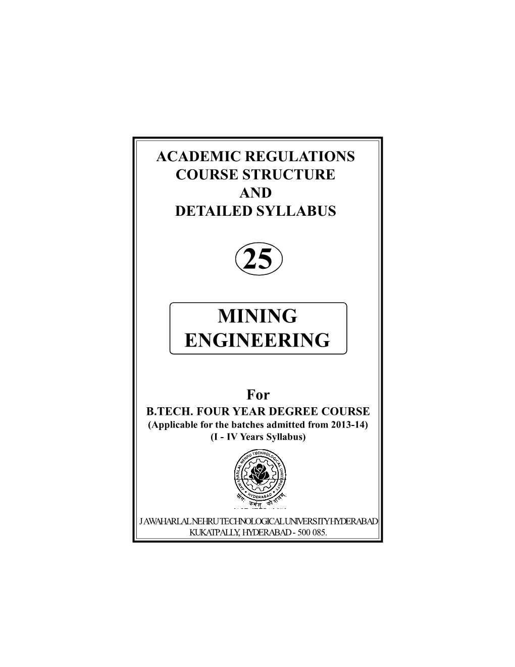 R13 – Mining Engineering