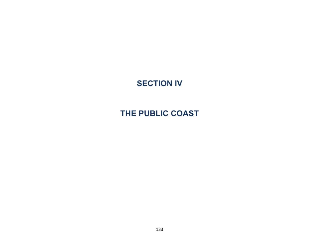 Section Iv the Public Coast