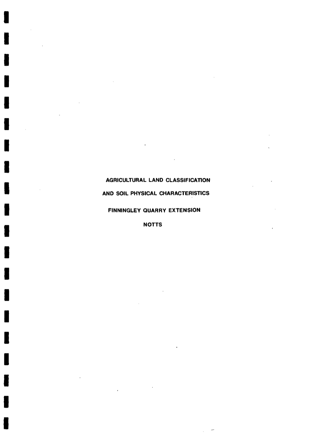 Agricultural Land Classification and Soil Physical Characteristics