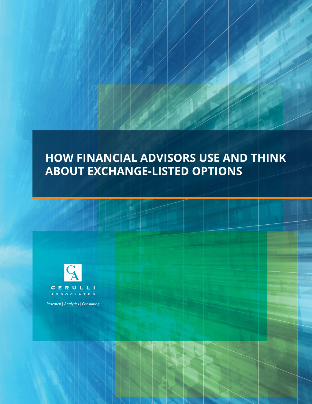 How Financial Advisors Use and Think About Exchange-Listed Options
