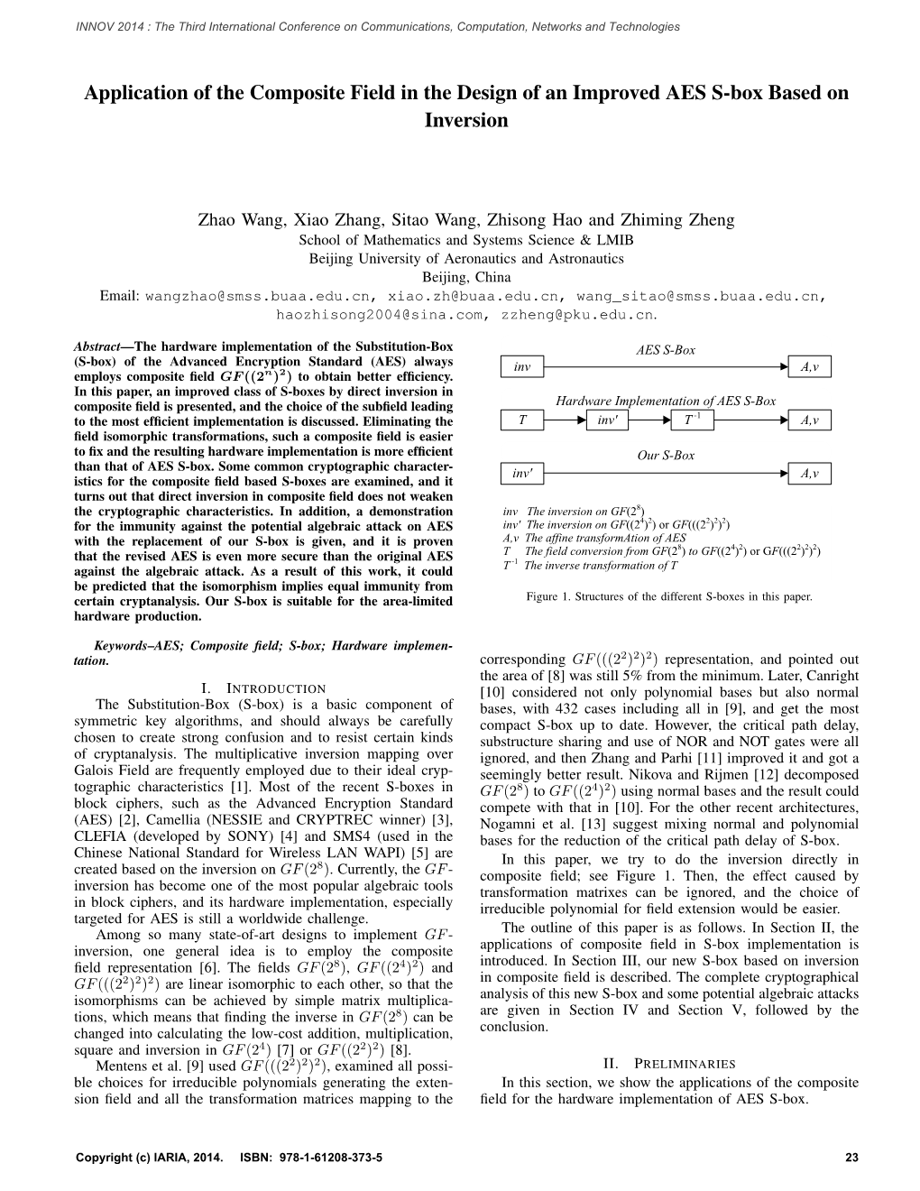 Application of the Composite Field in the Design of an Improved AES S-Box Based on Inversion