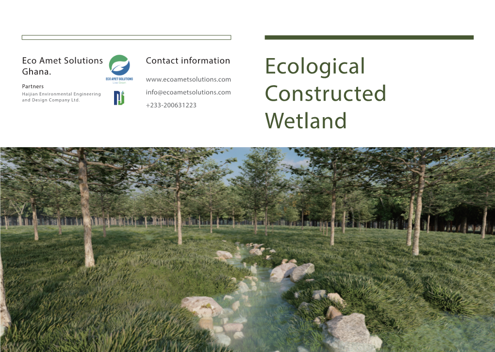 Ecological Constructed Wetlands