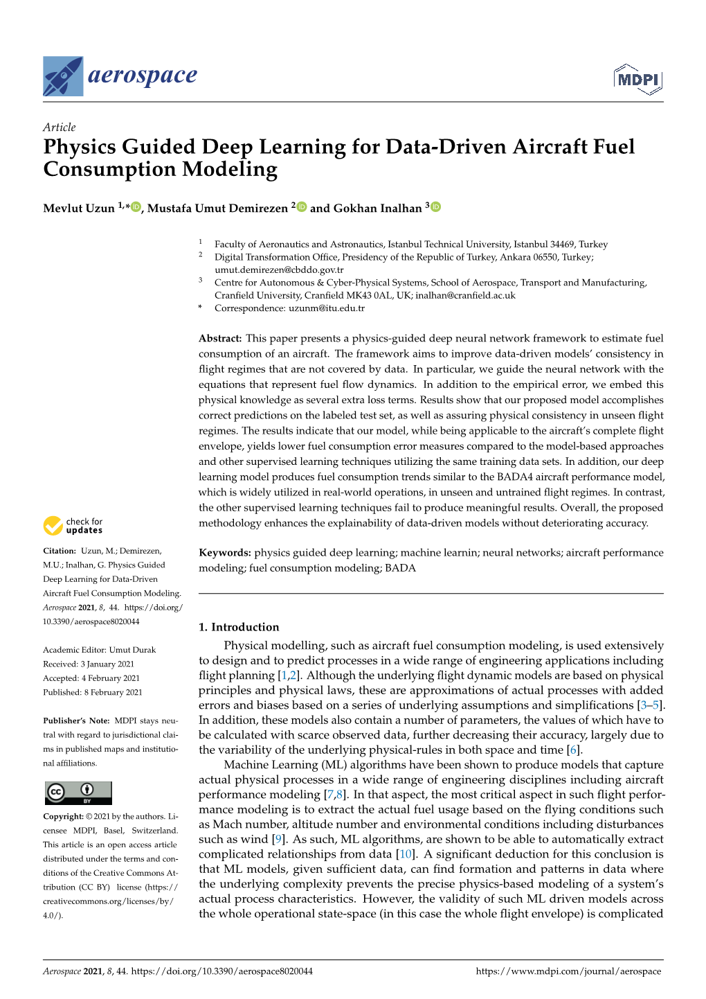 Physics Guided Deep Learning for Data-Driven Aircraft Fuel Consumption Modeling