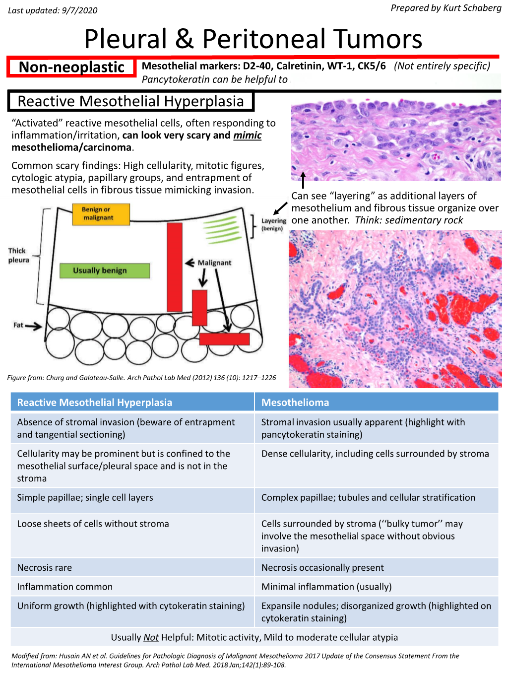 Pleural & Peritoneal Tumors