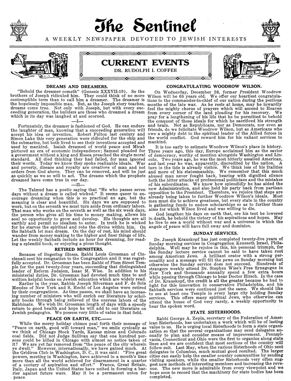 Volume 44, Issue 12 (The Sentinel, 1911