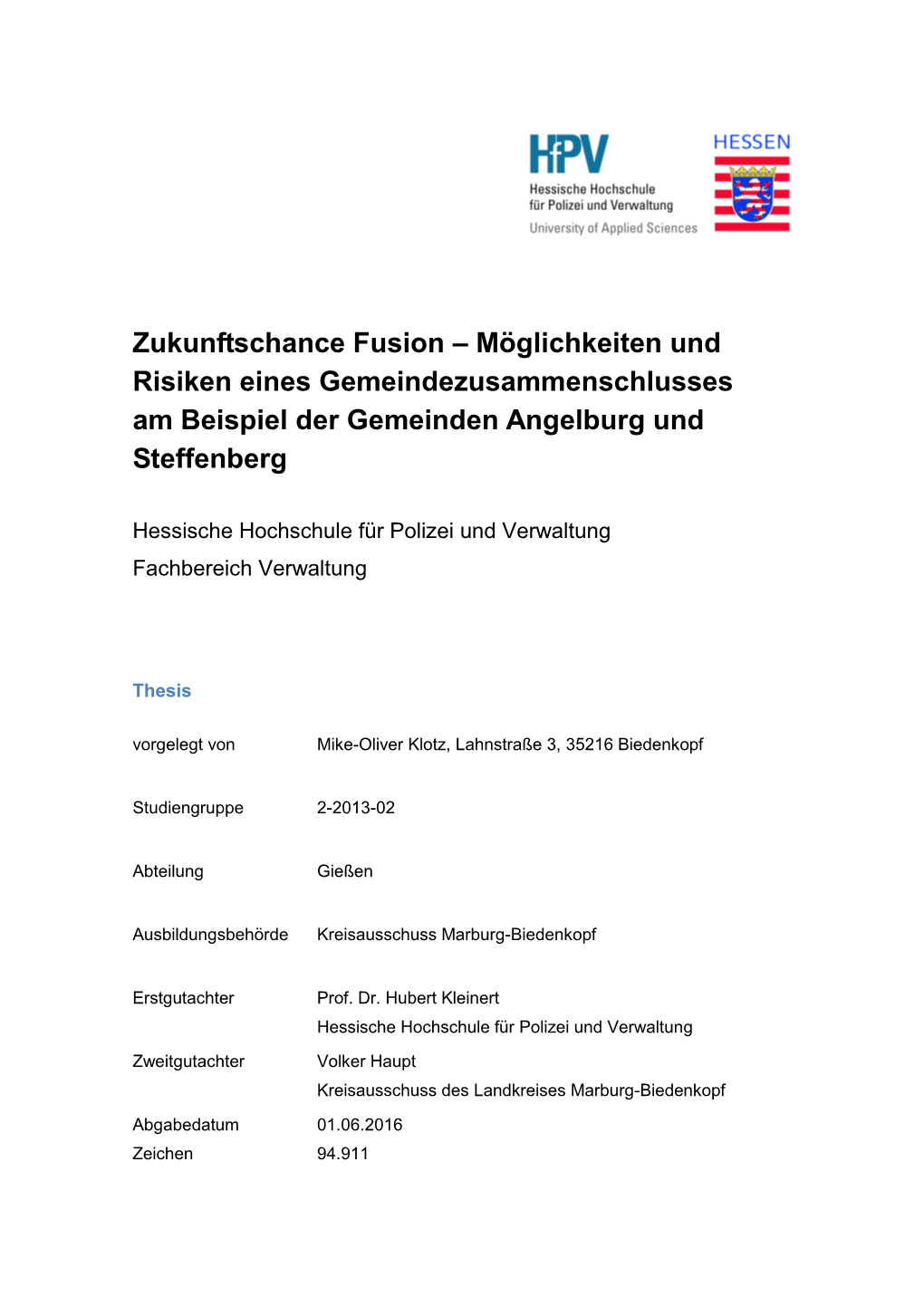 Dokumentvorlage Für Thesis