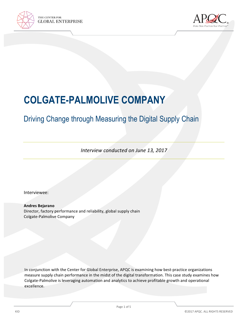 Colgate-Palmolive Company