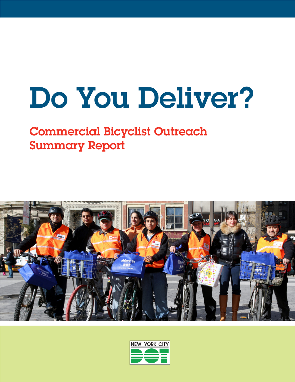 Download the Commercial Bicyclist Outreach Summary