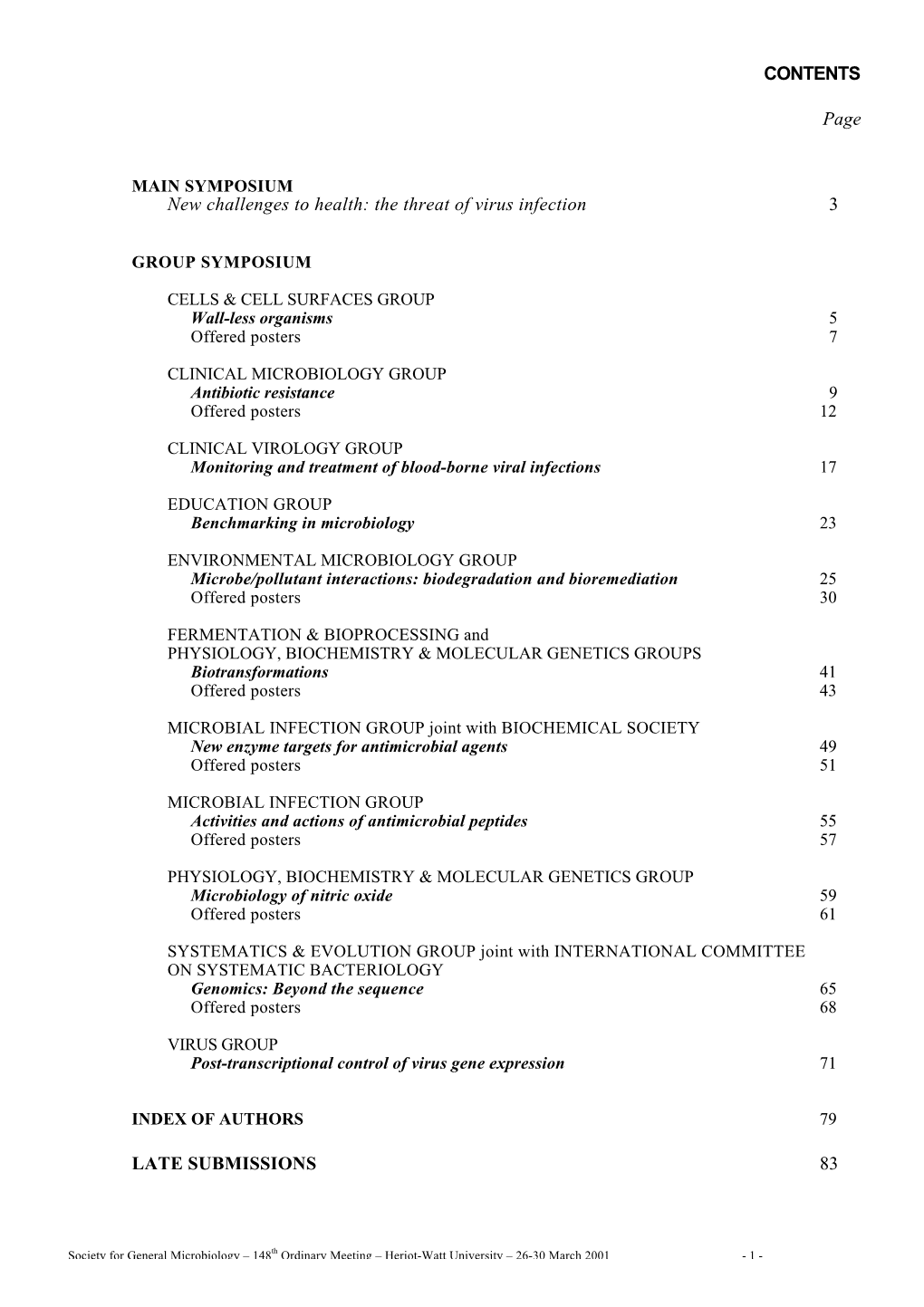 SGM Meeting Abstracts