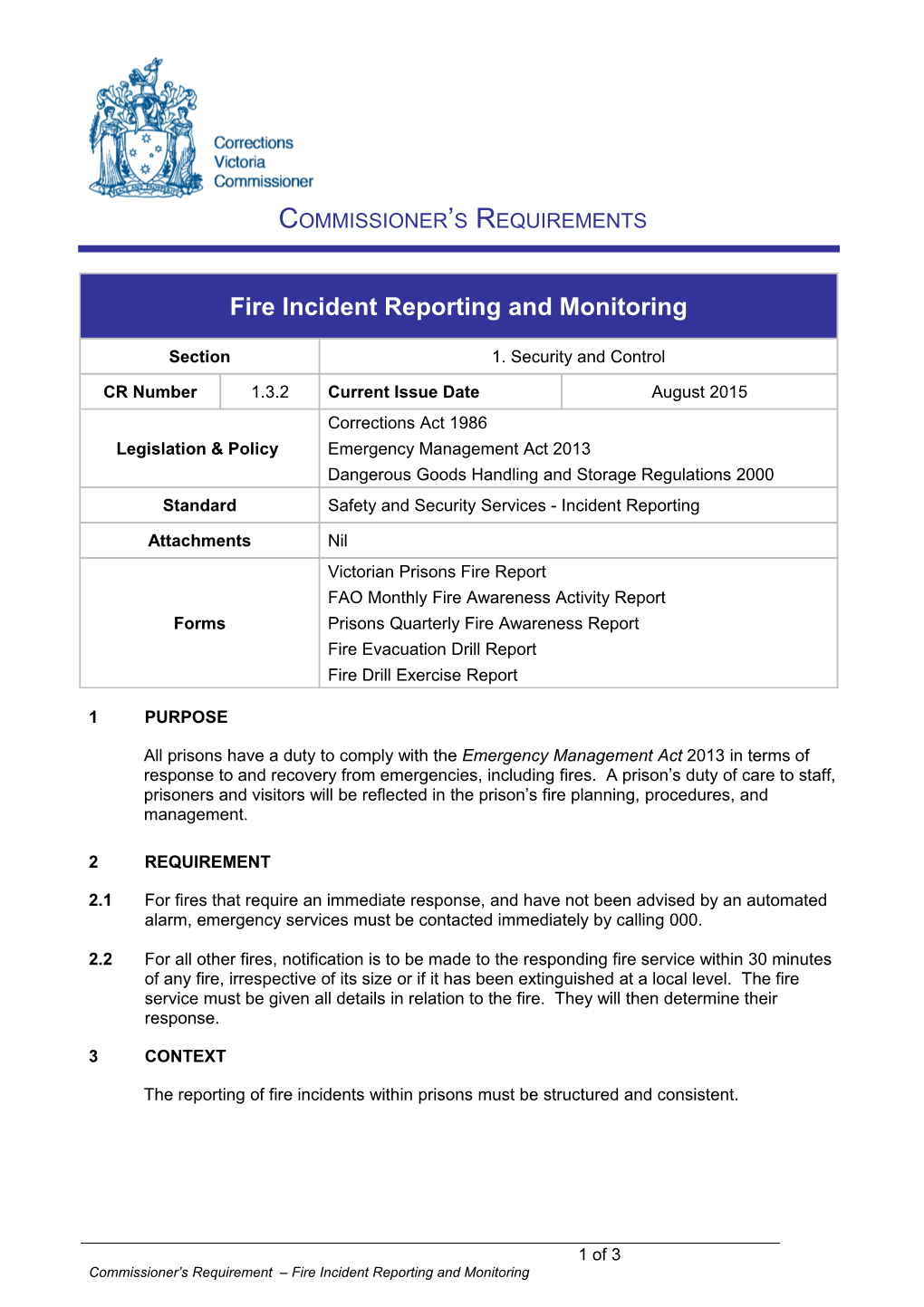 Commissioner S Requirements s5