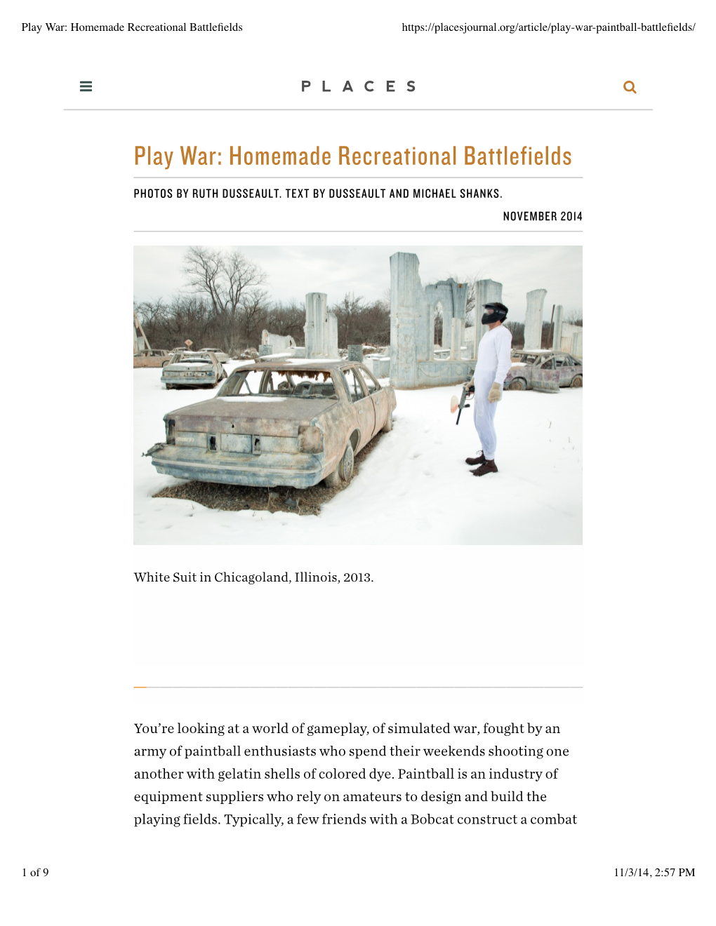 Play War: Homemade Recreational Battleﬁelds
