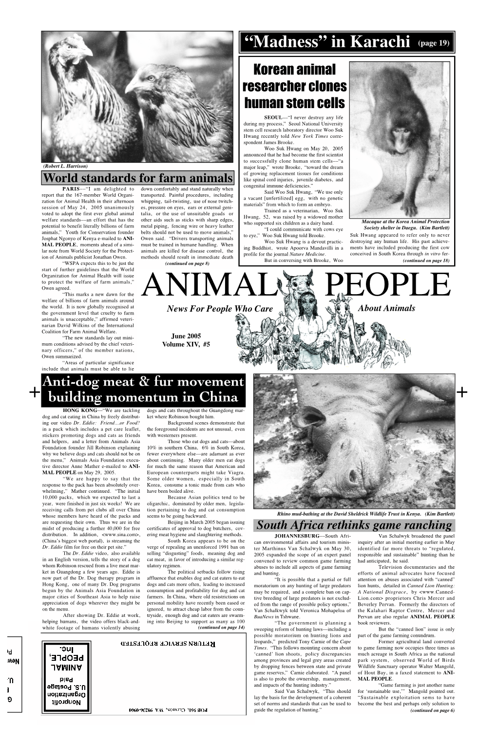 ANIMAL PEOPLE Newspaper Goes to Press