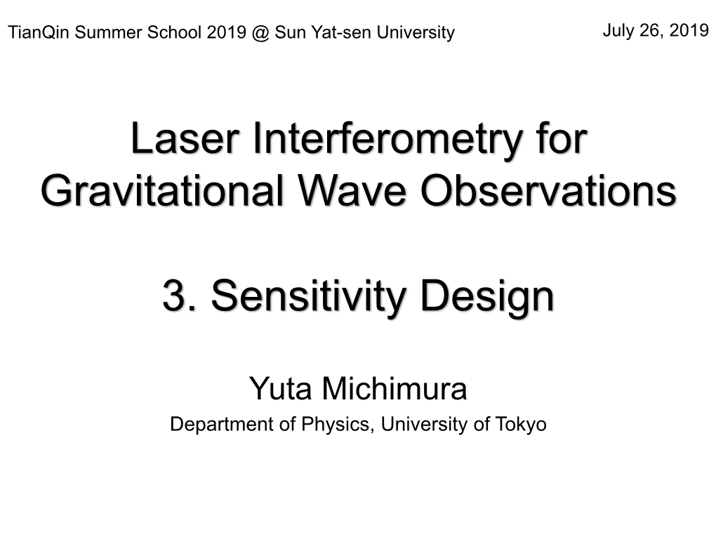 Laser Interferometry for Gravitational Wave Astronomy