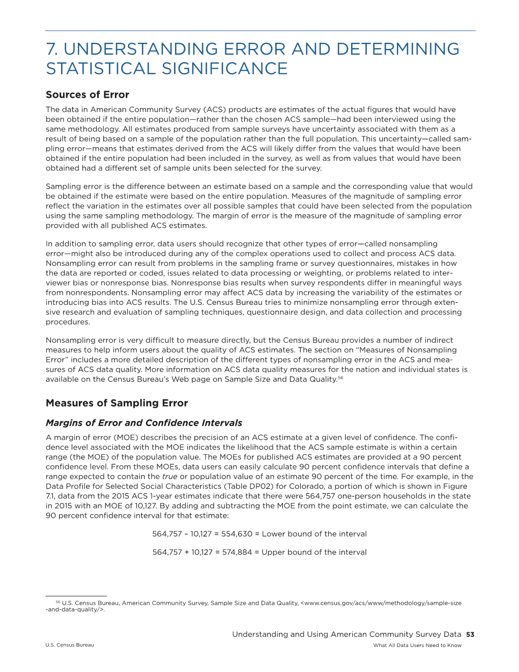 7. Understanding Error and Determining Statistical Significance