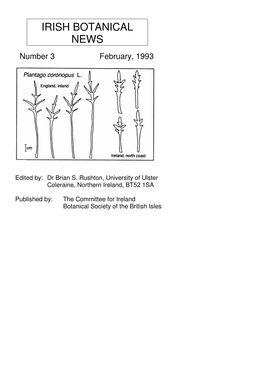 Irish Botanical News