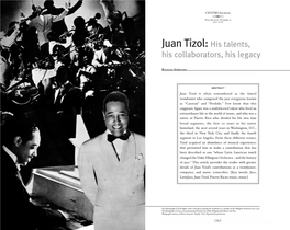 Juan Tizol: His Talents, His Collaborators, His Legacy