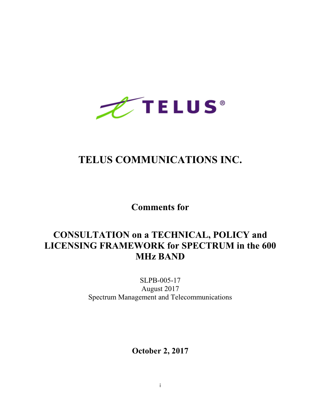 Telus Communications Inc